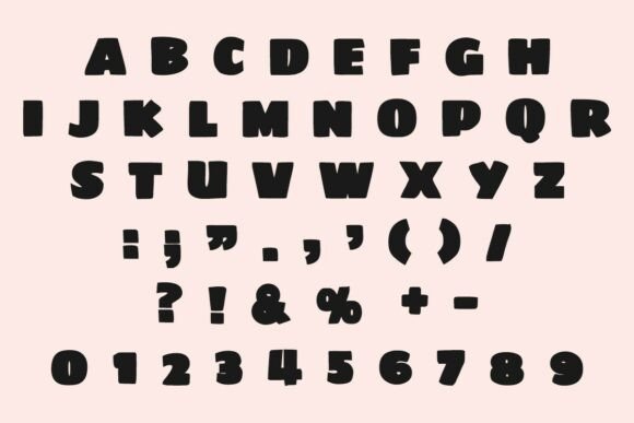 Large Bold Font PNG with transparent background - Preview 2