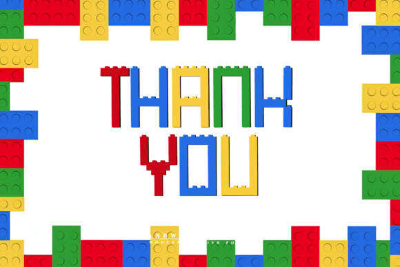 Lego Game Font PNG with transparent background - Preview 4
