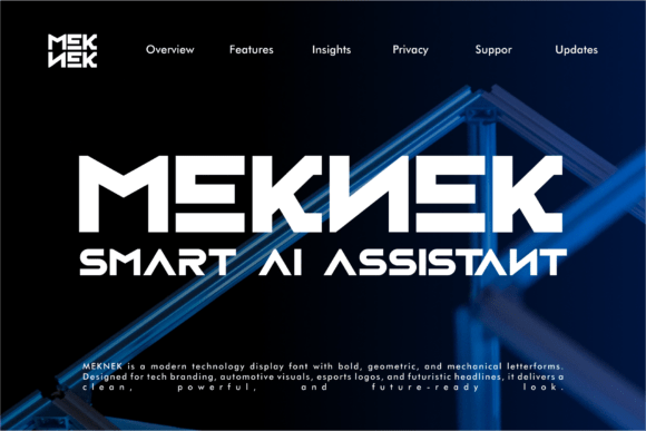 Meknek Font PNG with transparent background - Preview 5