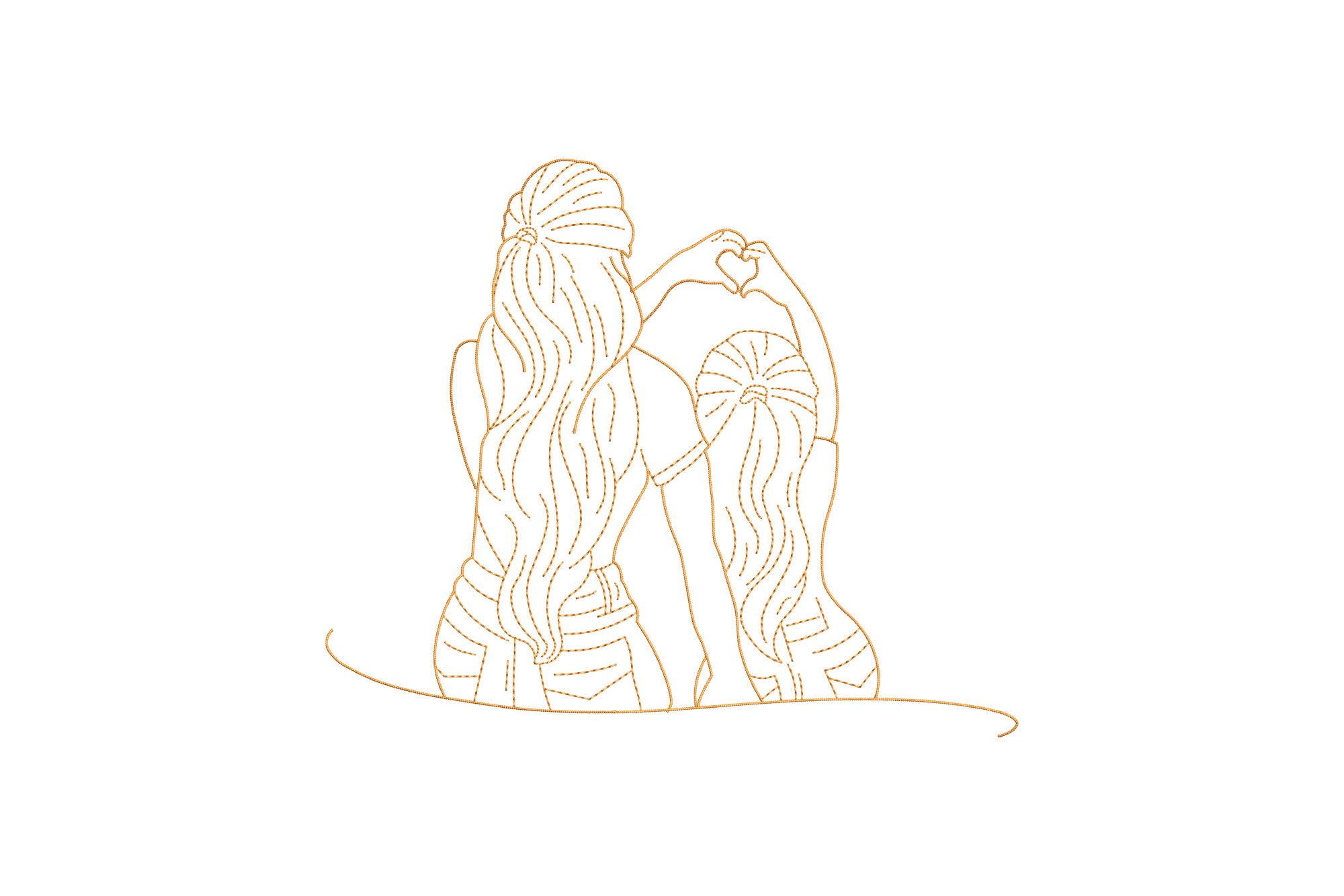 Mother and Daughters Love