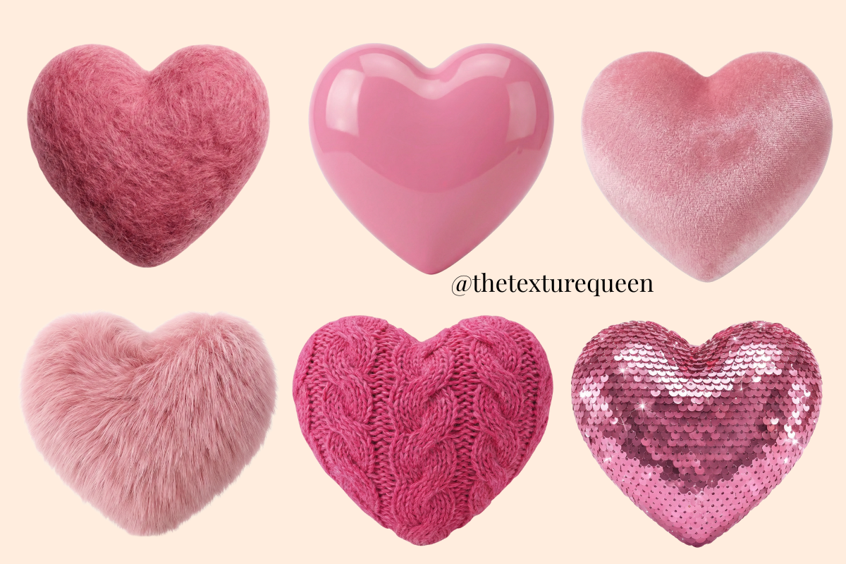 Pink Hearts PNGs Valentines Day Clipart