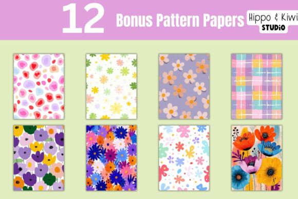 Rabbit Canva Frames Bonus Pattern Papers