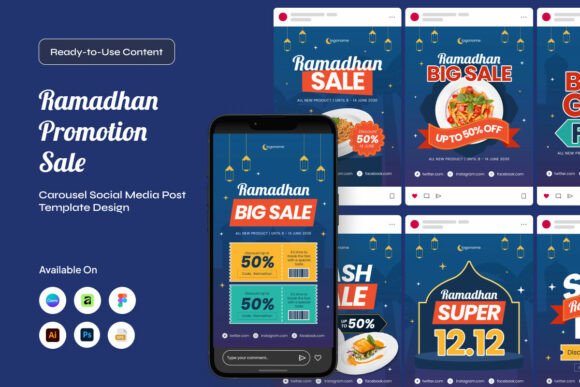 Instagram Sale Templates - Ramadan Carousel