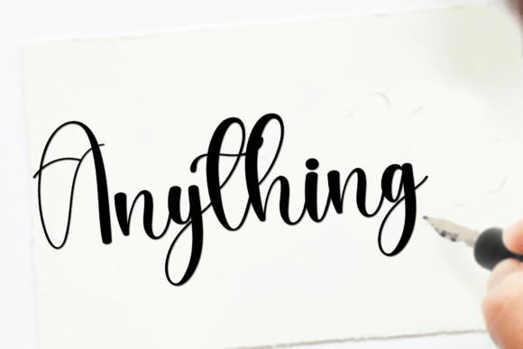 Signature Girlband Font PNG with transparent background - Preview 4