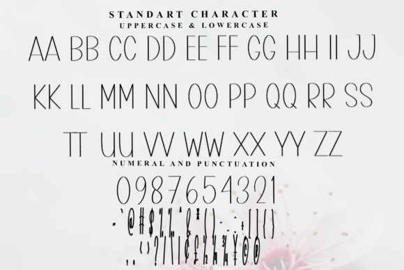Simple Romance Font PNG with transparent background - Preview 4