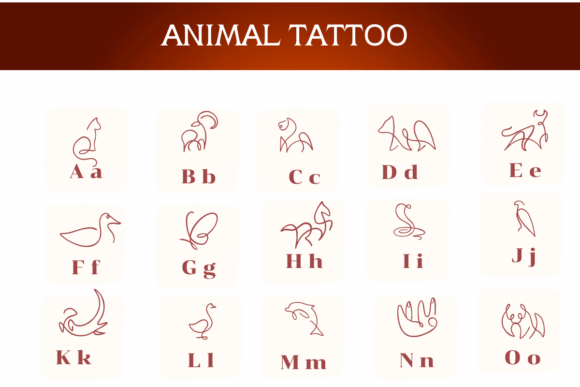 Animal Tattoo Font - Preview 1