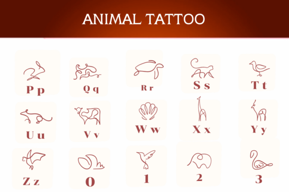 Animal Tattoo Font - Preview 2