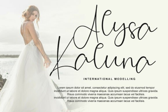 Background Signature Font - Preview 2