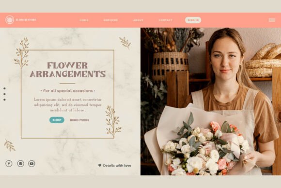 British Flower Font - Preview 2