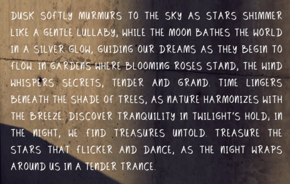 Calm Letters Font - Preview 1