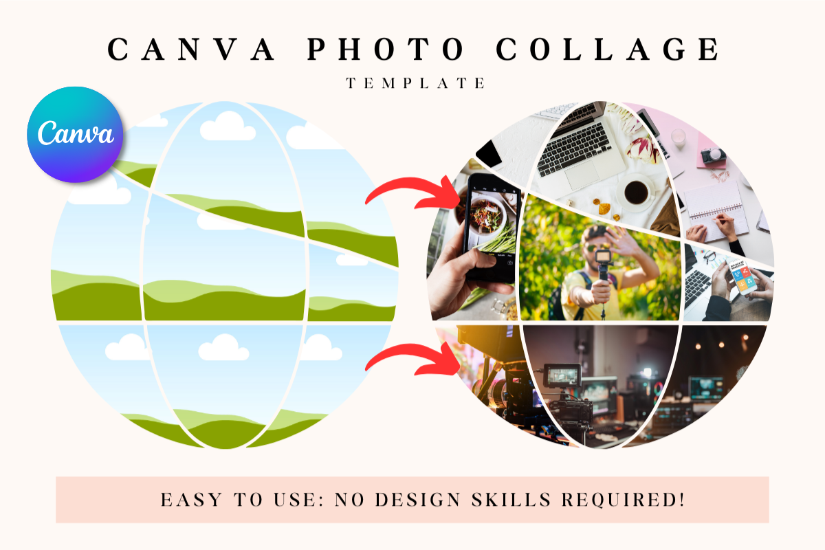 Collage Social Set Frame Template