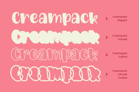 Creampack Font - Preview 2