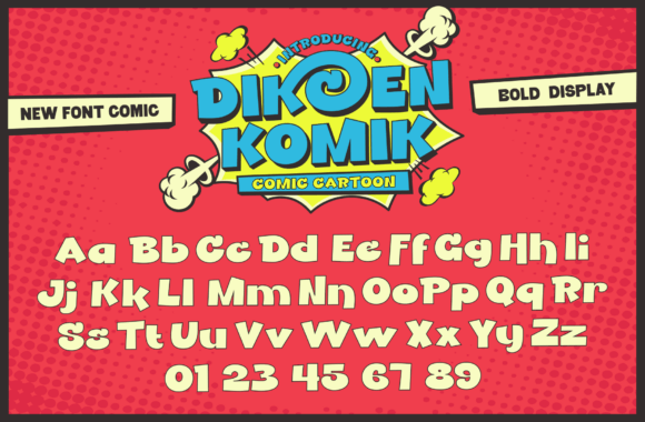 Dikcen Komik Font - Preview 5