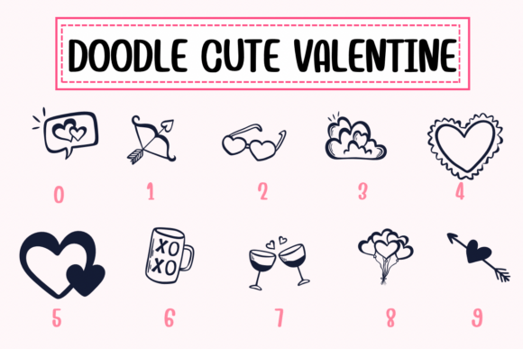Doodle Cute Valentine Font - Preview 3