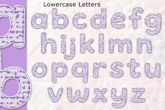 Dreamy Lavender Splash Font PNG with transparent background - Preview 2