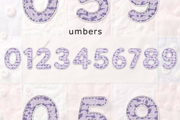 Dreamy Lavender Splash Font PNG with transparent background - Preview 3