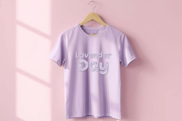 Dreamy Lavender Splash Font PNG with transparent background - Preview 4