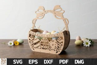 Easter Egg Basket Bundle Laser Cut SVG · Creative Fabrica