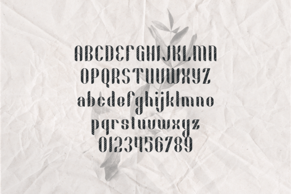Fika Lines Font PNG with transparent background - Preview 1