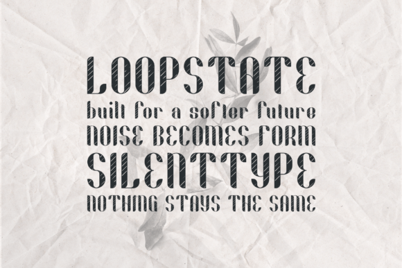Fika Lines Font PNG with transparent background - Preview 3