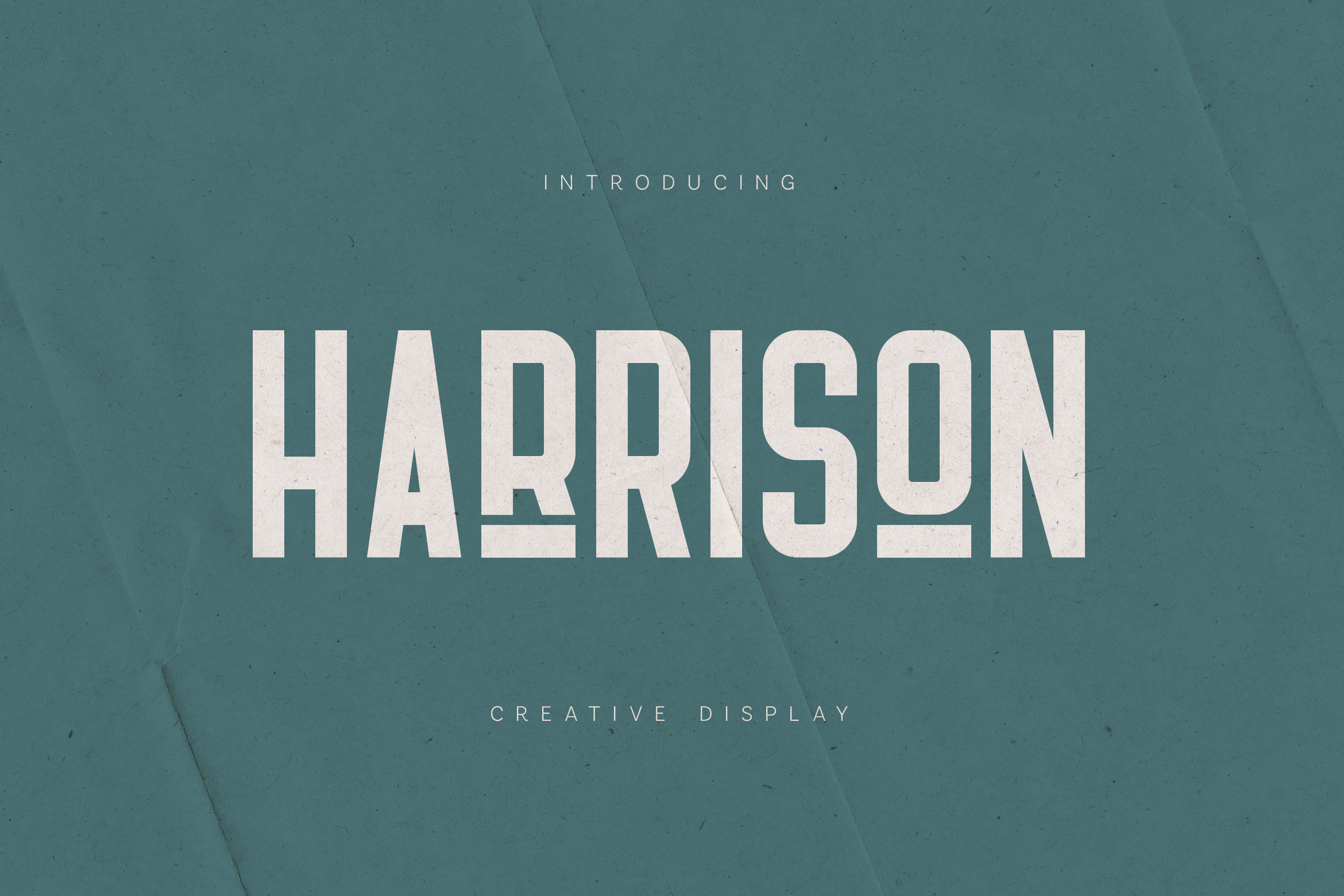 Harrison preview: bold display lettering