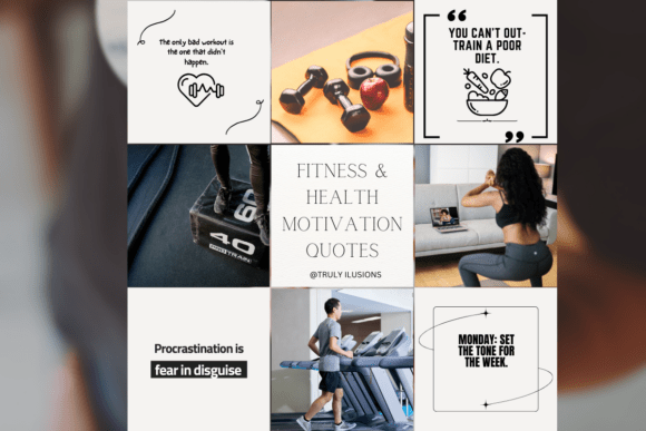 Wellness Instagram Template - Fitness Quotes