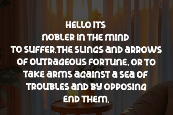 Landscape Tripod Font font preview - 3