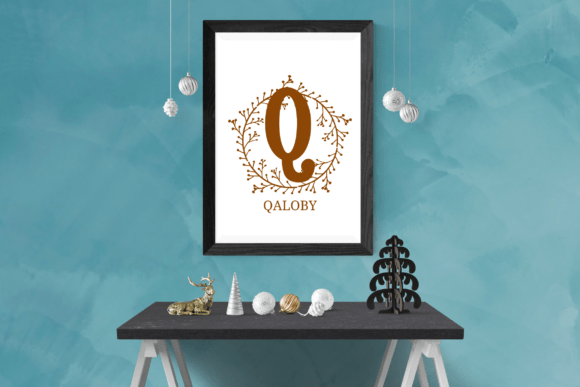 Laurentis Monogram Font PNG with transparent background - Preview 2