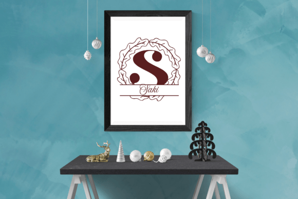 Laurion Split Monogram Font PNG with transparent background - Preview 2