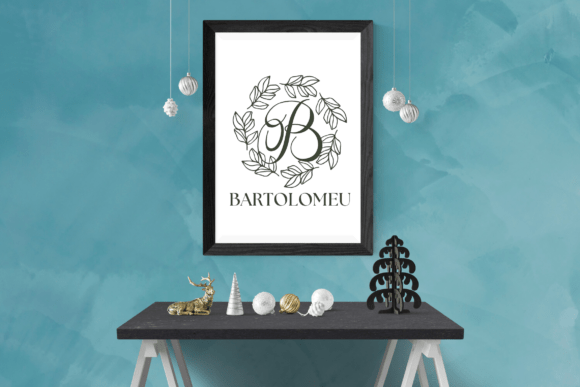 Laurisia Monogram Font PNG with transparent background - Preview 2
