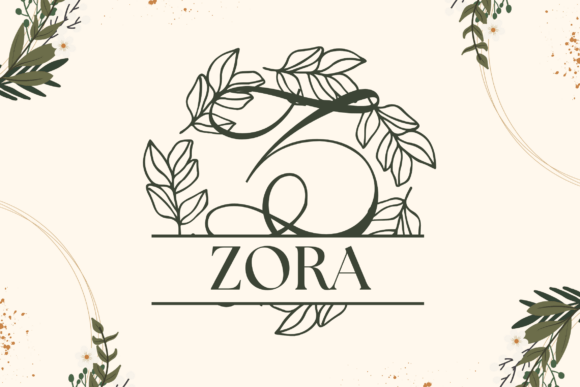 Laurisia Split Monogram Font PNG with transparent background - Preview 1