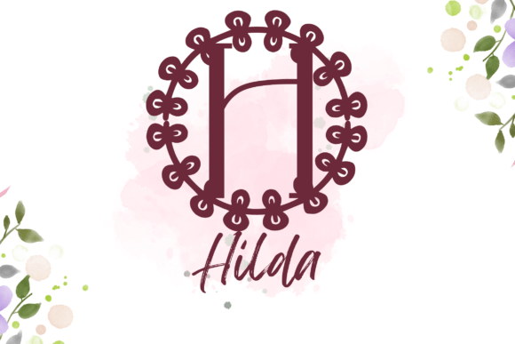 Leafori Monogram Font PNG with transparent background - Preview 1