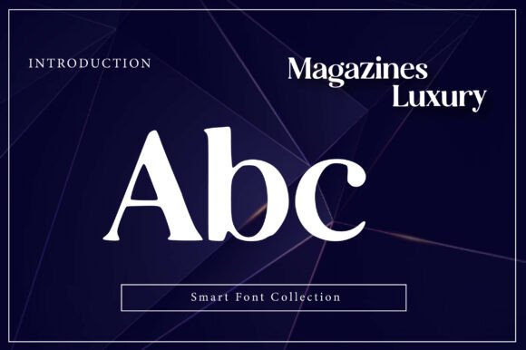 Magazines Luxury Font font preview - 1