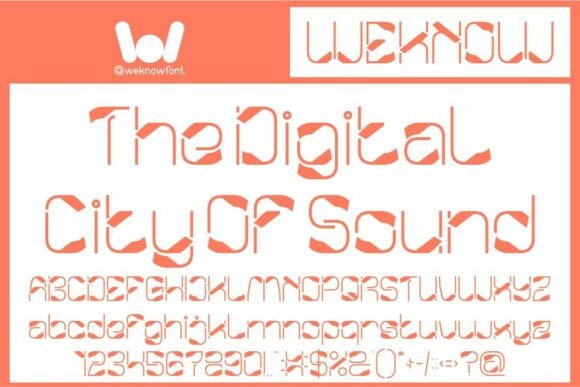 Metropolis Music Font font preview - 1