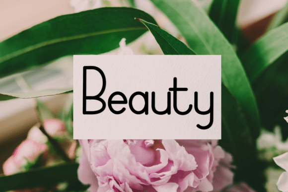 Minimalist Valentine Font PNG with transparent background - Preview 1