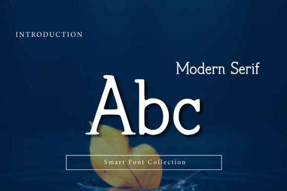 Modern Serif Font PNG with transparent background - Preview 1