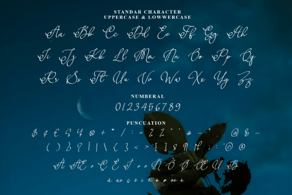 Moonlight Melody Font PNG with transparent background - Preview 6