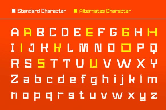 Newro Space Font PNG with transparent background - Preview 2