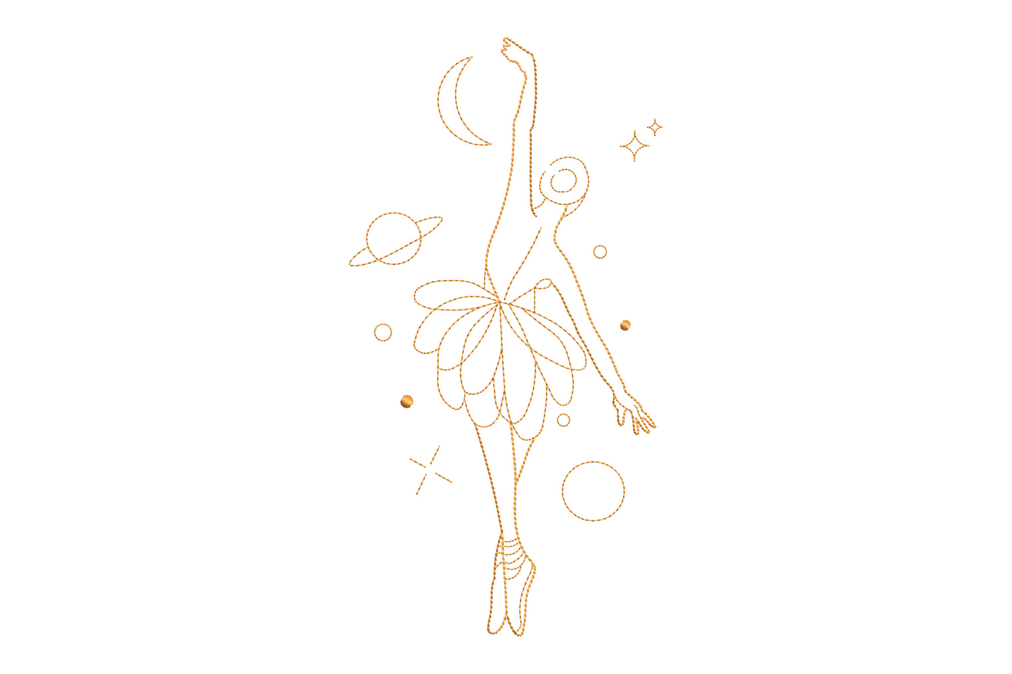 One Line Ballerina