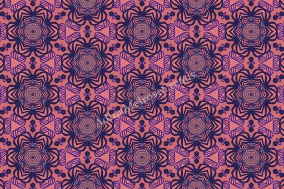 Pink and Purple Seamless Floral Pattern