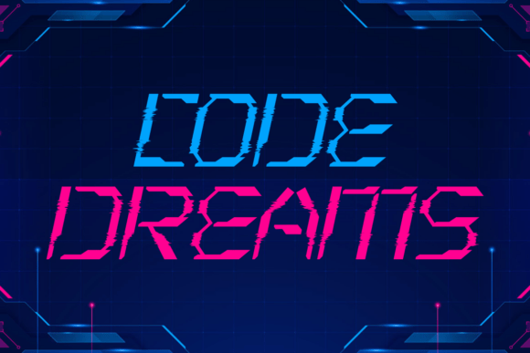 Pulse Display Font PNG with transparent background - Preview 1