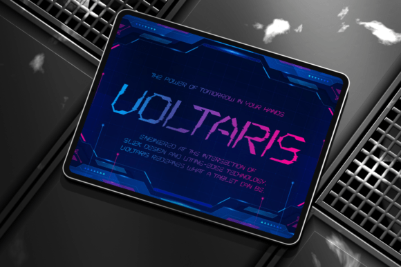 Pulse Display Font PNG with transparent background - Preview 2