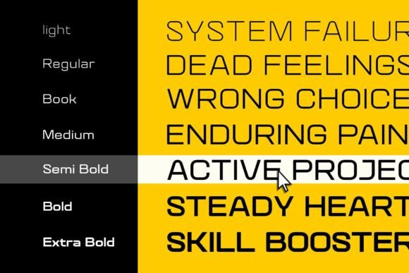 Quantix Font PNG with transparent background - Preview 3
