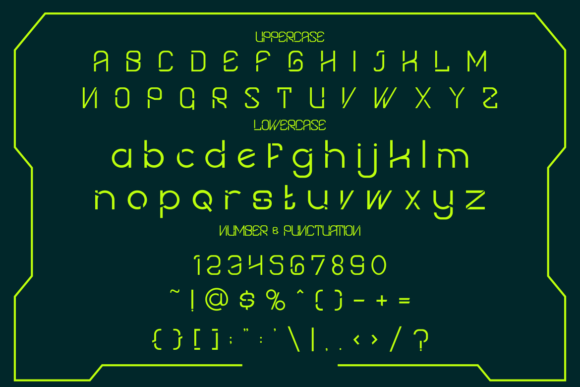Quantum Futuristic Font PNG with transparent background - Preview 4