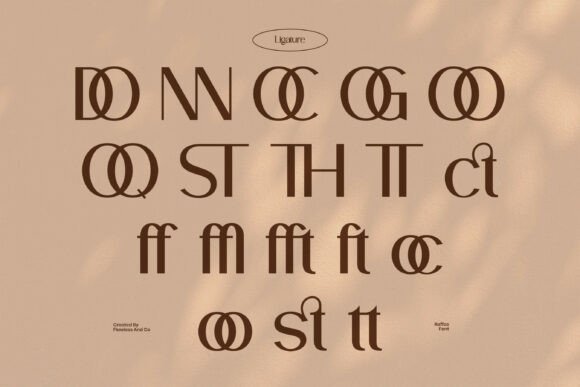 Raffas Font font preview - 6