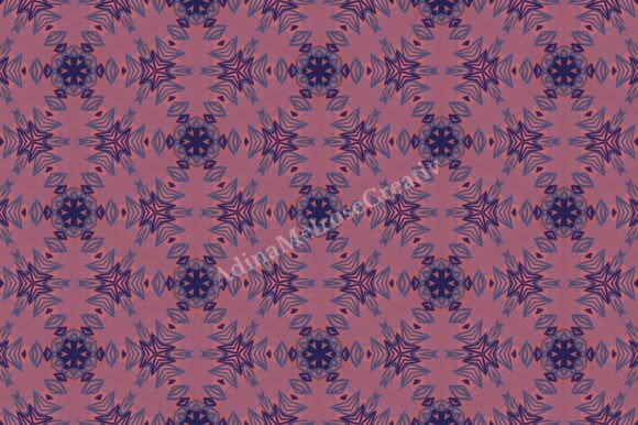 Seamless Geometric Floral Pattern