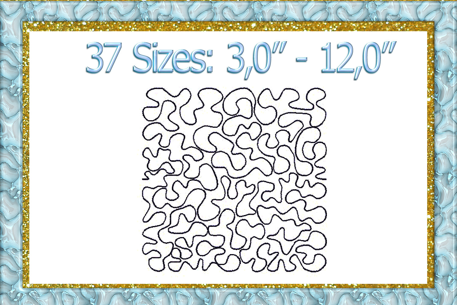 Stipple Quilt Block Embroidery Design