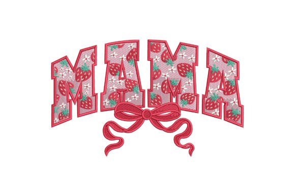 Strawberry Mama Pink Bow