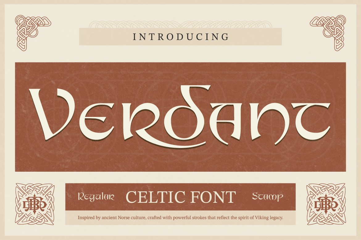 Verdant preview, bold mythical celtic display