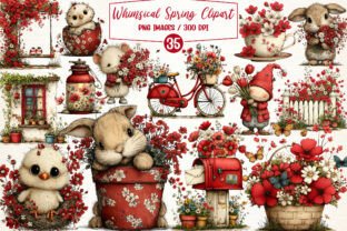 Whimsical Spring Clipart Bundle Graphic by Breezy.Lane · Creative Fabrica